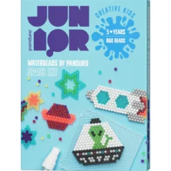 Waterbeads Space Kit – 860 vattenpärlor i fina färger, pärlplatta och sprayflaska