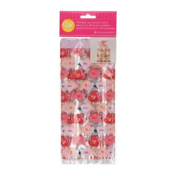 Wilton godispåsar av plast, 20-pack med massor av hjärtan! 10×5×24 cm