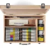Winsor & Newton Acrylic Essentials Gift Set, träväska med allt för att måla med akrylfärg