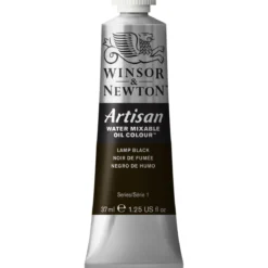 Winsor & Newton Artisan vattenlöslig oljefärg 37 ml Lamp Black 337