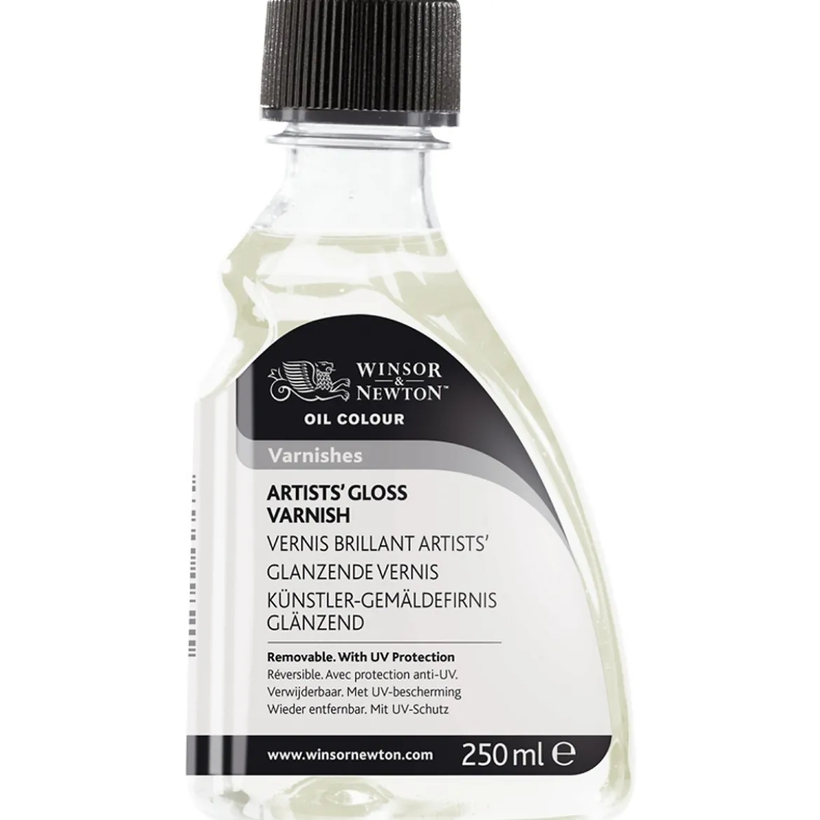 Winsor & Newton Artists' Gloss Varnish 250 ml, skyddande blank fernissa