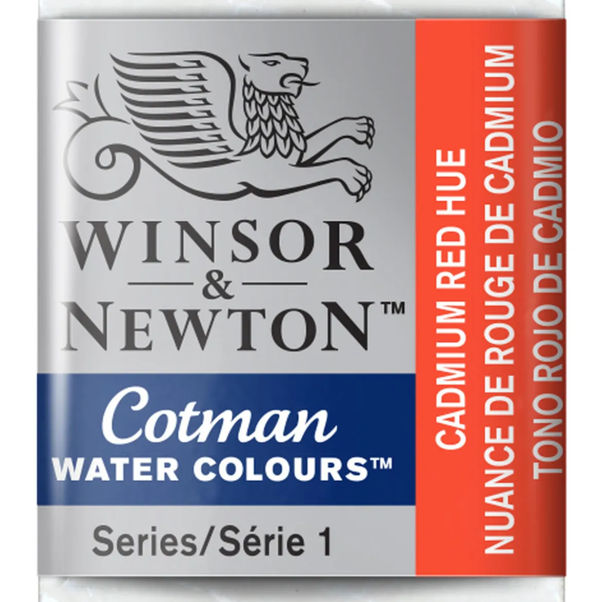 Winsor & Newton Cotman akvarellfärg halvkopp Cadmium Red Deep Hue 098