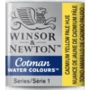 Winsor & Newton Cotman akvarellfärg halvkopp Cadmium Yellow Pale Hue 119