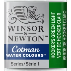 Winsor & Newton Cotman akvarellfärg halvkopp Hookers Green Light 314