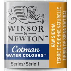 Winsor & Newton Cotman akvarellfärg halvkopp Raw Sienna 552