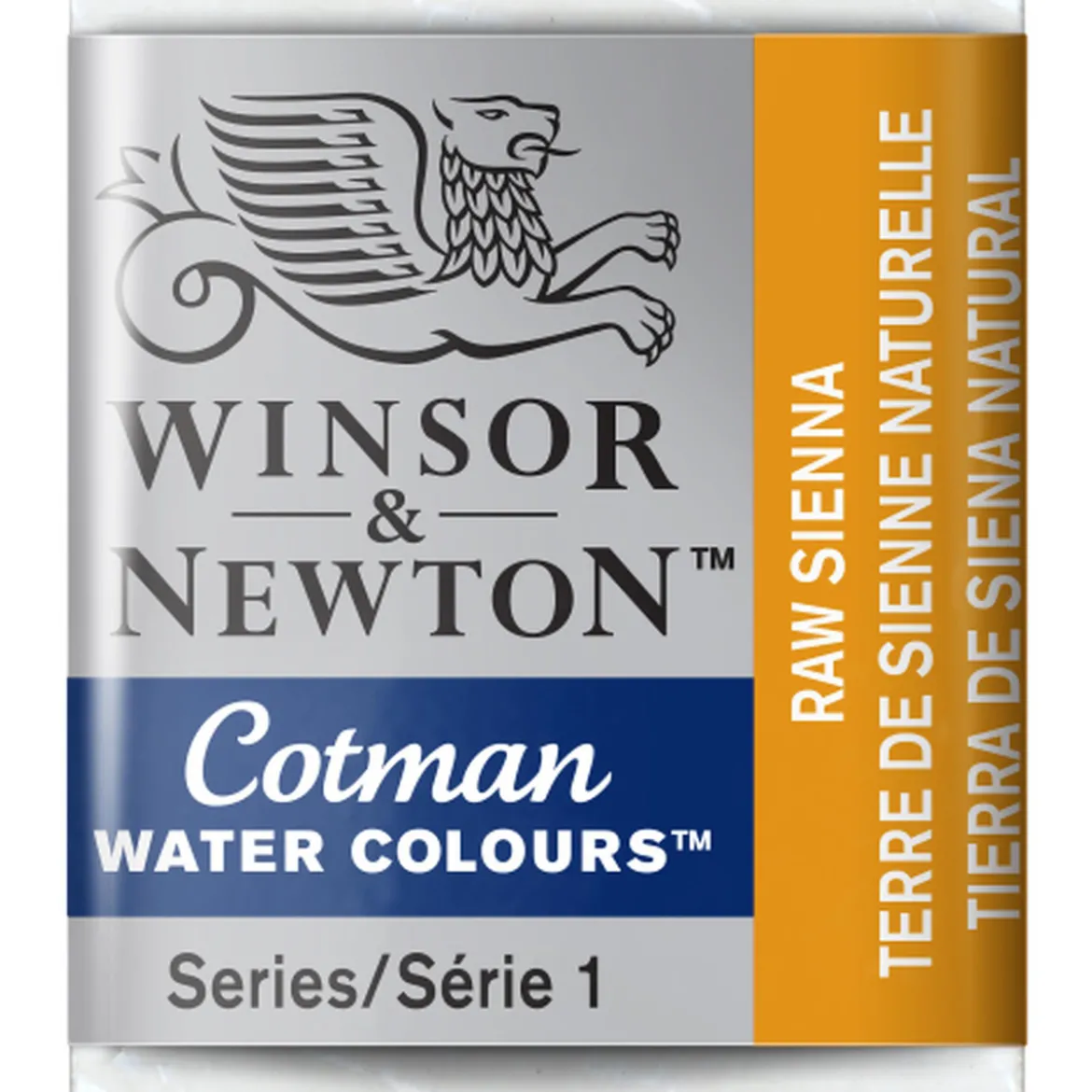 Winsor & Newton Cotman akvarellfärg halvkopp Raw Sienna 552
