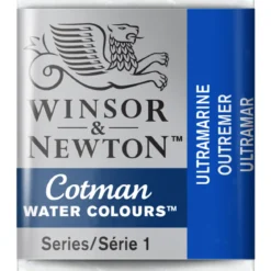 Winsor & Newton Cotman akvarellfärg halvkopp Ultramarine 660