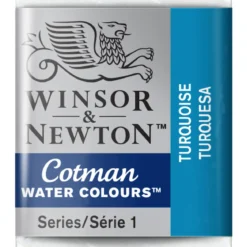 Winsor & Newton Cotman akvarellfärg halvkopp Turquoise 654