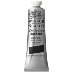 Winsor & Newton Designers gouache 37 ml Lamp Black 337