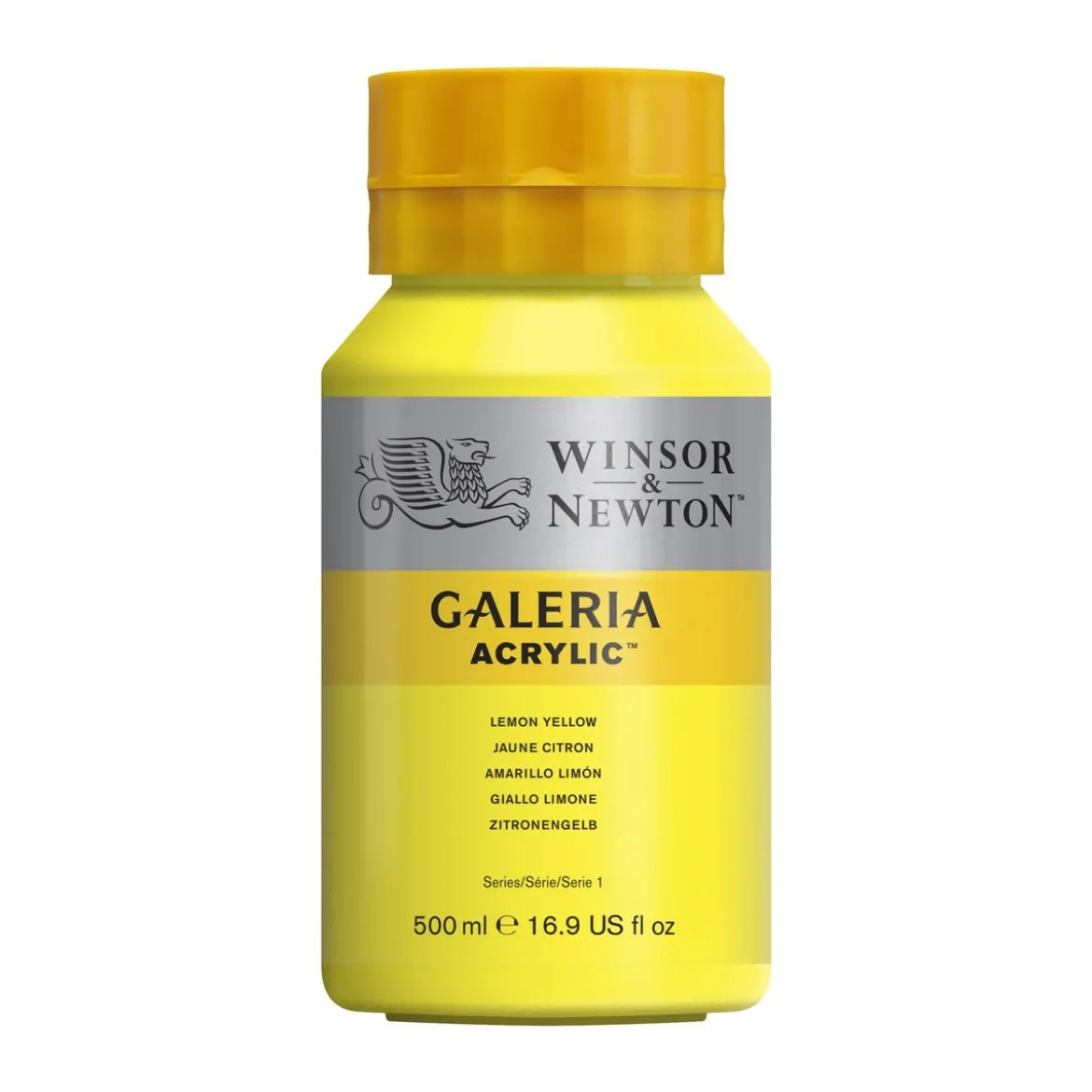 Winsor & Newton Galeria akrylfärg 500 ml Lemon Yellow 346