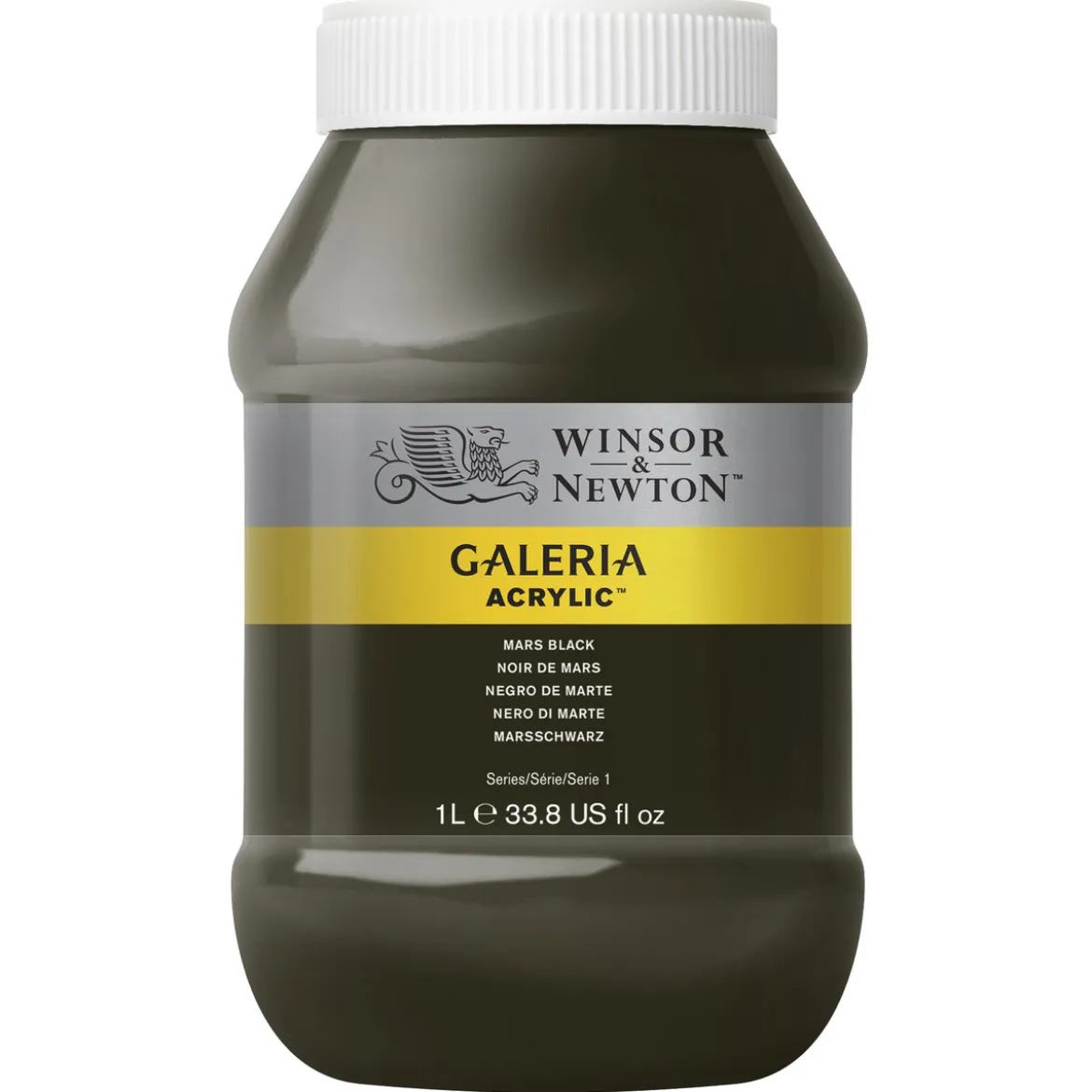 Winsor & Newton Galeria akrylfärg 1L Mars Black 386