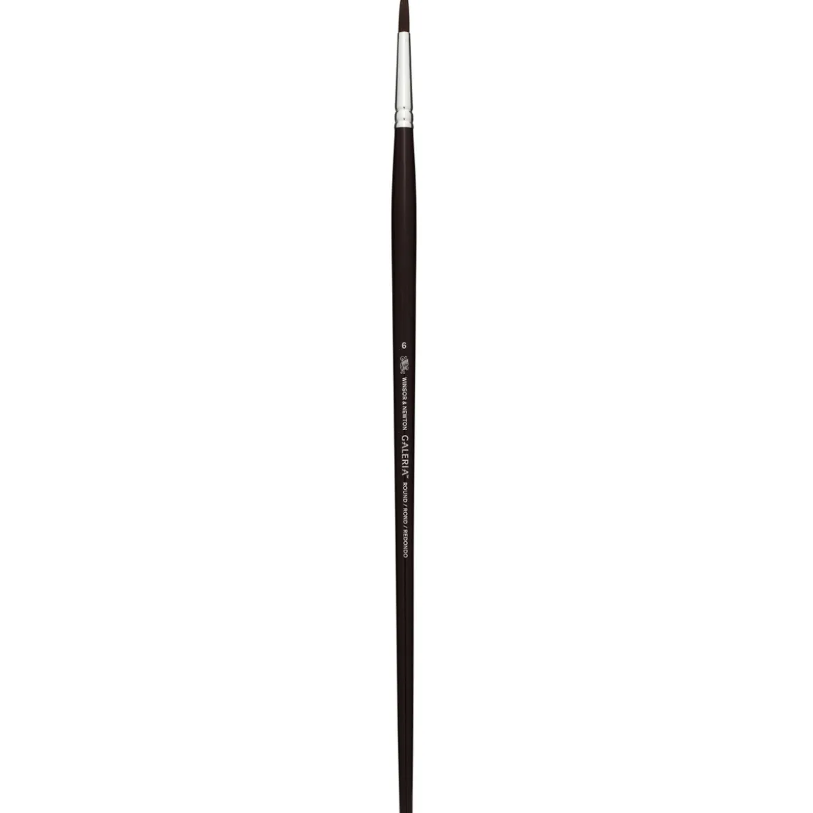 Winsor & Newton Galeria Long Round 6, lång rundborstad syntetpensel med långt skaft för olja & akryl