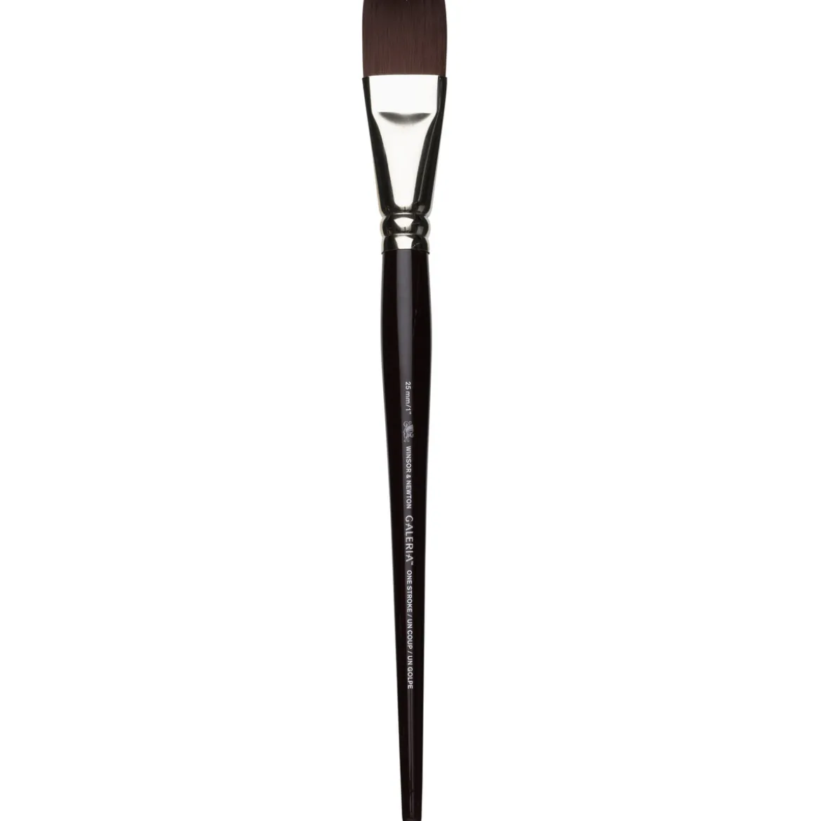 Winsor & Newton Galeria One-Stroke / Wash 25 mm, flat syntetpensel med kort skaft för olja & akryl