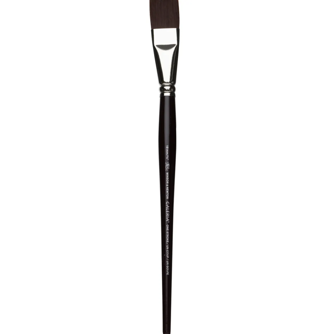 Winsor & Newton Galeria One-Stroke / Wash 19 mm, flat syntetpensel med kort skaft för olja & akryl