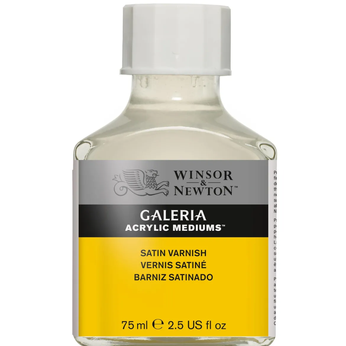 Winsor & Newton Galeria Satin Varnish 75 ml, skyddande fernissa för akrylfärger