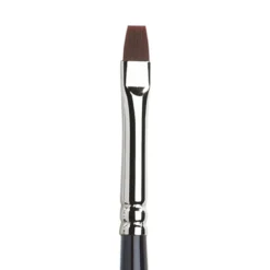 Winsor & Newton Galeria Short Flat Bright 2, lång flatborstad syntetpensel med långt skaft för olja & akryl