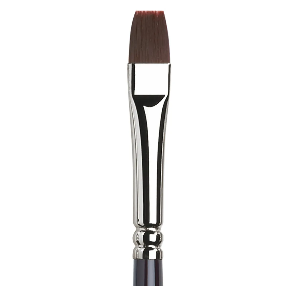 Winsor & Newton Galeria Short Flat Bright 8, lång flatborstad syntetpensel med långt skaft för olja & akryl