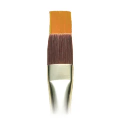 Winsor & Newton Galeria Short Flat Bright 14, lång flat borstad syntetpensel med långt skaft för olja & akryl