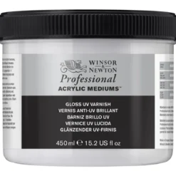 Winsor & Newton Gloss UV Varnish 450 ml, skyddande fernissa mot solljus, damm etc.