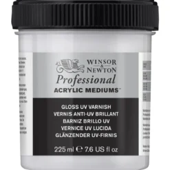 Winsor & Newton Gloss UV Varnish 225 ml, skyddande fernissa mot solljus, damm etc.