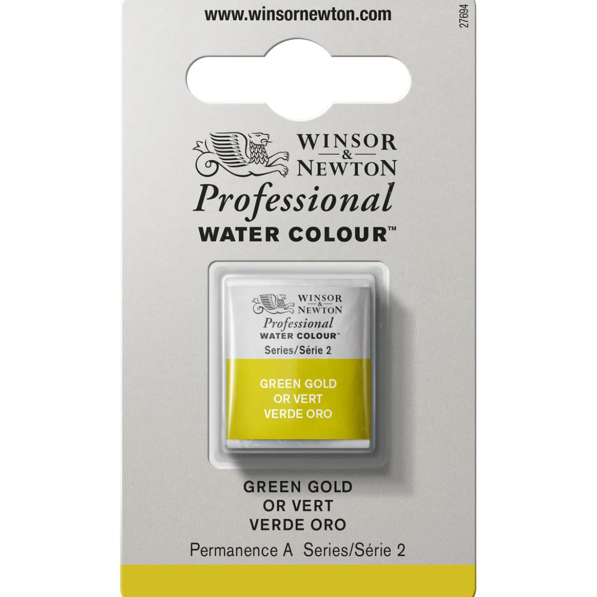 Winsor & Newton Professional akvarellfärg halvkopp Green Gold 294