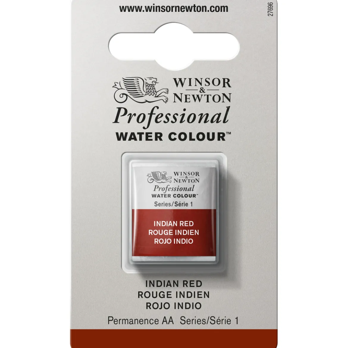 Winsor & Newton Professional akvarellfärg halvkopp Indian Red 317