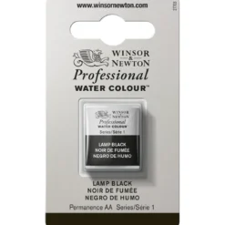 Winsor & Newton Professional akvarellfärg halvkopp Lamp Black 337