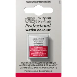 Winsor & Newton Professional akvarellfärg halvkopp Permanent Alizarin Crimson 466