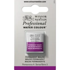 Winsor & Newton Professional akvarellfärg halvkopp Permanent Mauve 491