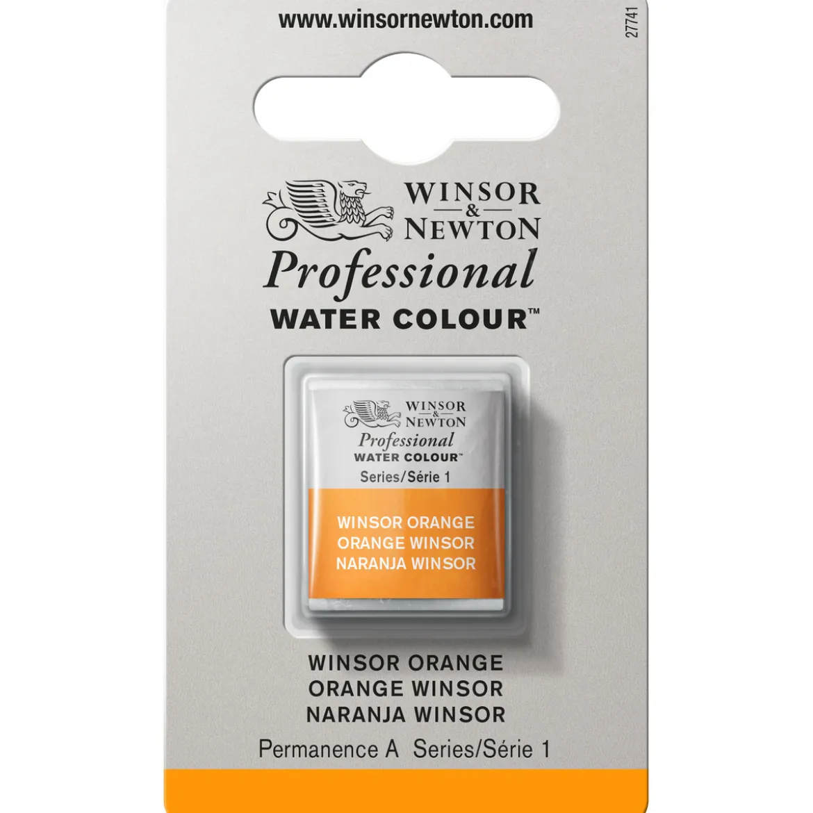 Winsor & Newton Professional akvarellfärg halvkopp Winsor Orange 724