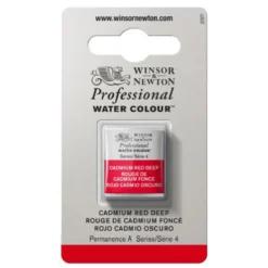 Winsor & Newton Professional akvarellfärg halvkopp Cadmium Red Deep 097