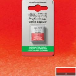 Winsor & Newton Professional akvarellfärg halvkopp Cadmium-Free Scarlet 903
