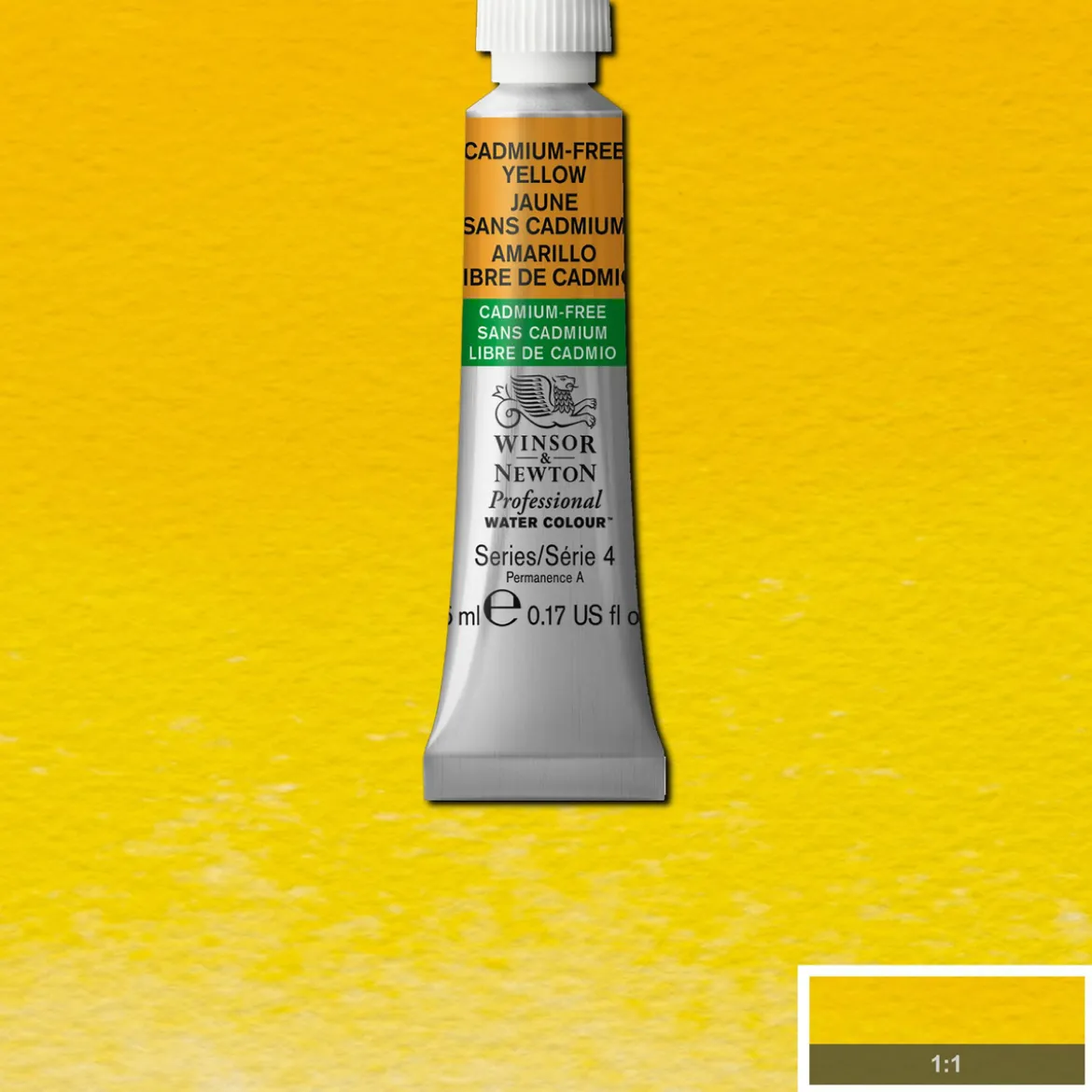 Winsor & Newton Professional akvarellfärg 5 ml Cadmium-Free Yellow 890
