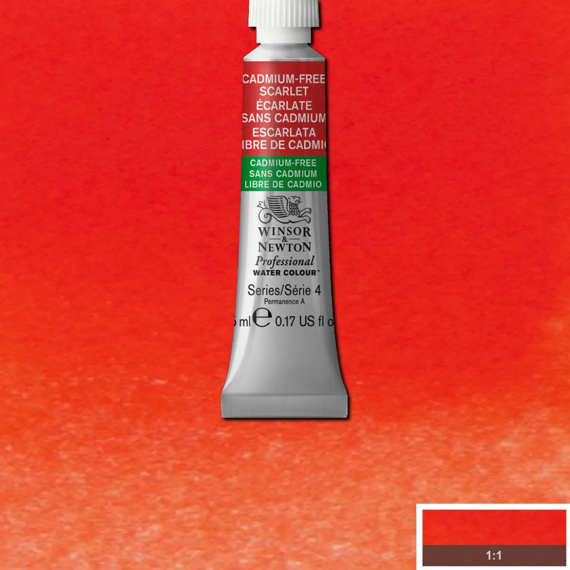 Winsor & Newton Professional akvarellfärg 5 ml Orange Transparent 650