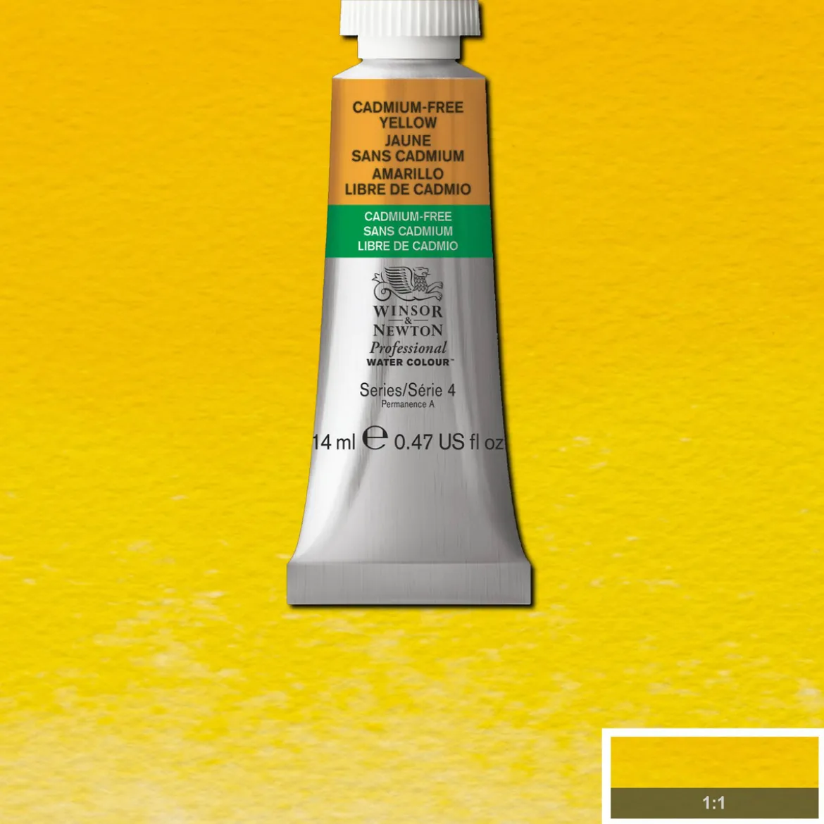 Winsor & Newton Professional akvarellfärg 14 ml Cadmium-Free Yellow 890