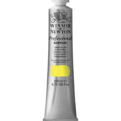 Winsor & Newton Professional akrylfärg 200 ml Lemon Yellow 346 s2.