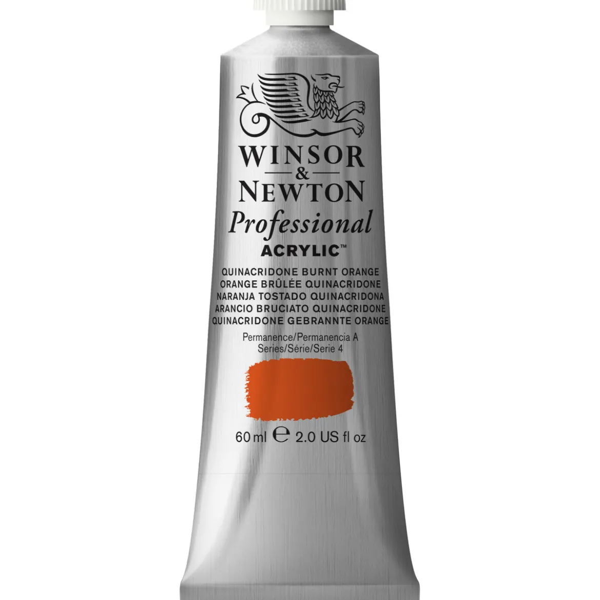 Winsor & Newton Professional akrylfärg 60 ml Burnt Orange 549