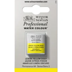 Winsor & Newton Professional akvarellfärg halvkopp Lemon Yellow Deep 348