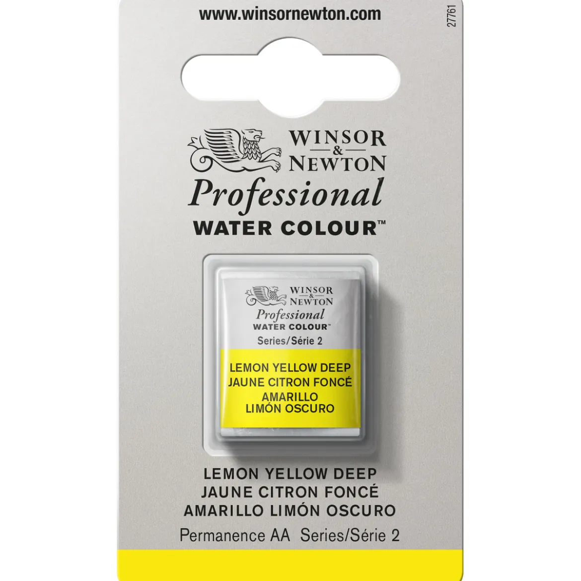 Winsor & Newton Professional akvarellfärg halvkopp Lemon Yellow Deep 348