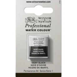 Winsor & Newton Professional akvarellfärg halvkopp Ivory Black 331