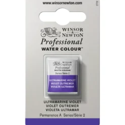 Winsor & Newton Professional akvarellfärg halvkopp Ultramarin Violet 672