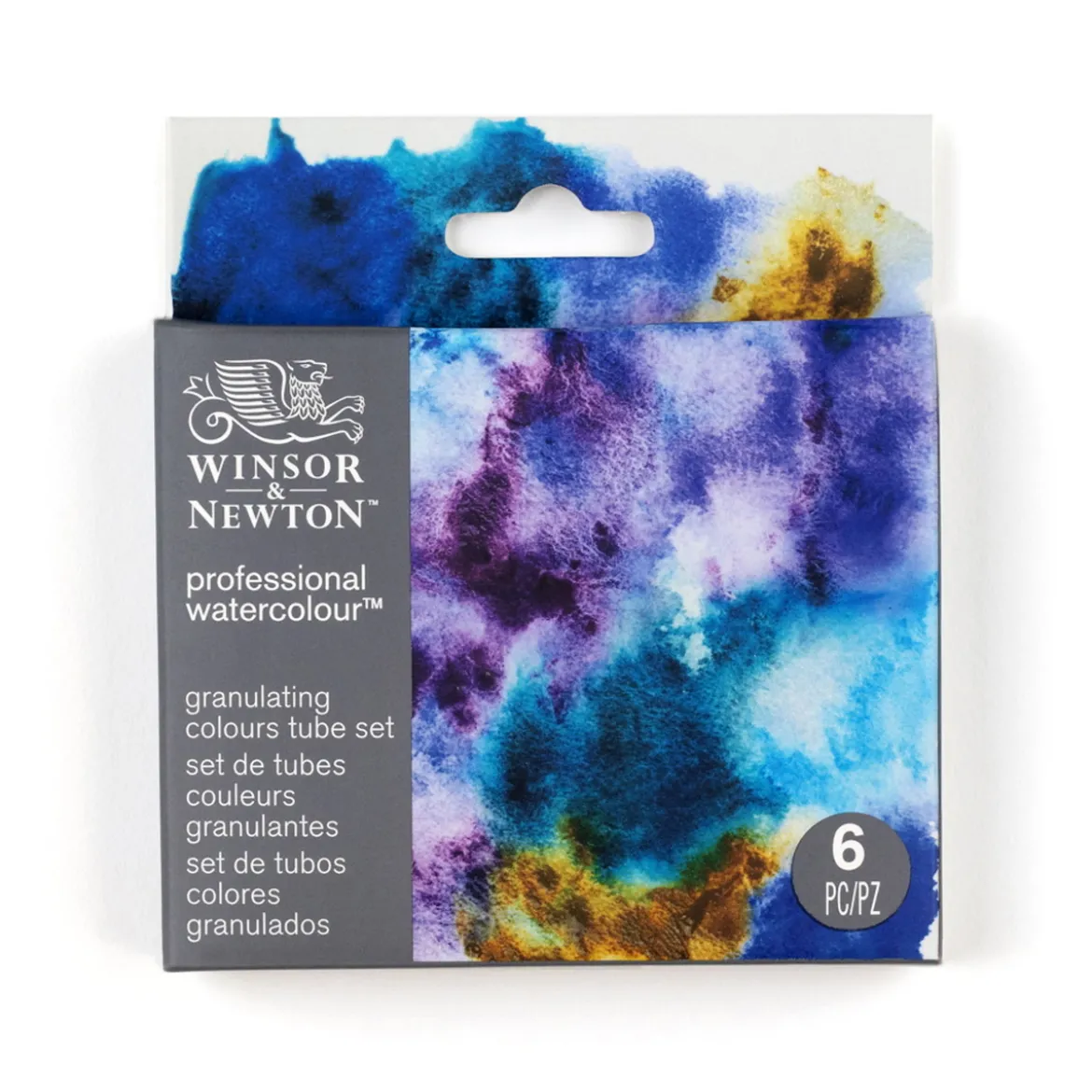 Winsor & Newton Professional Granulating Set akvarellfärger, 6×5 ml i tuber