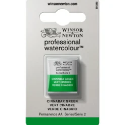 Winsor & Newton Professional Revival akvarellfärg halvkopp Cinnabar Green 420