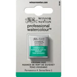 Winsor & Newton Professional Revival akvarellfärg halvkopp Viridian Hue 696