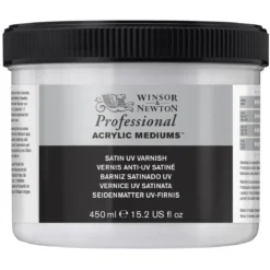 Winsor & Newton Satin UV Varnish 450 ml, skyddande fernissa mot solljus, damm etc.