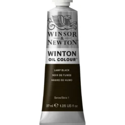 Winsor & Newton Winton oljefärg 37 ml Lamp Black 337