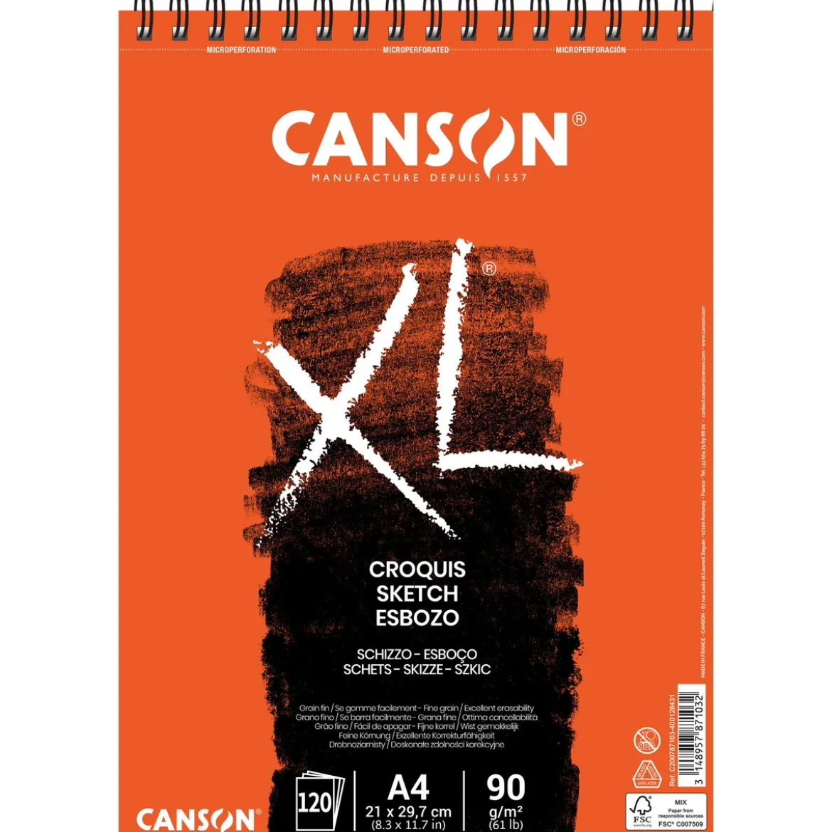 XL Croquis skissblock A4 90g