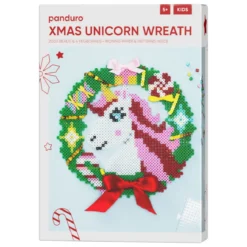 Xmas Unicorn Wreath, pärla julens sötaste julkrans med en enhörning. Ø23 cm