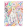 Ylvi Puffy Stickersbok med 16 sidor, 1 stort ark stickers och 3 ark puffy stickers