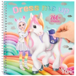 Ylvi stickersbok Dress me up med enhörningar + 260 stickers! 24 sidor, 17,5×18 cm